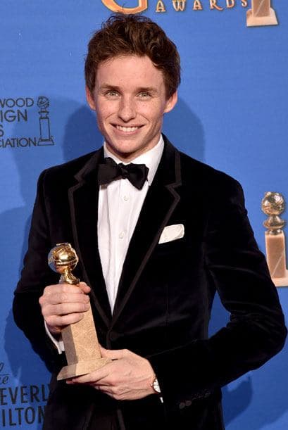 Eddie Redmayne triunfó como Mejor actor en drama por la cinta 'The Theory of Everything'.