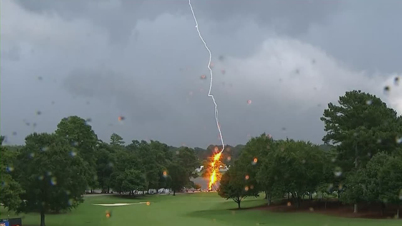 Un rayo hiere a 6 personas en un importante torneo de golf