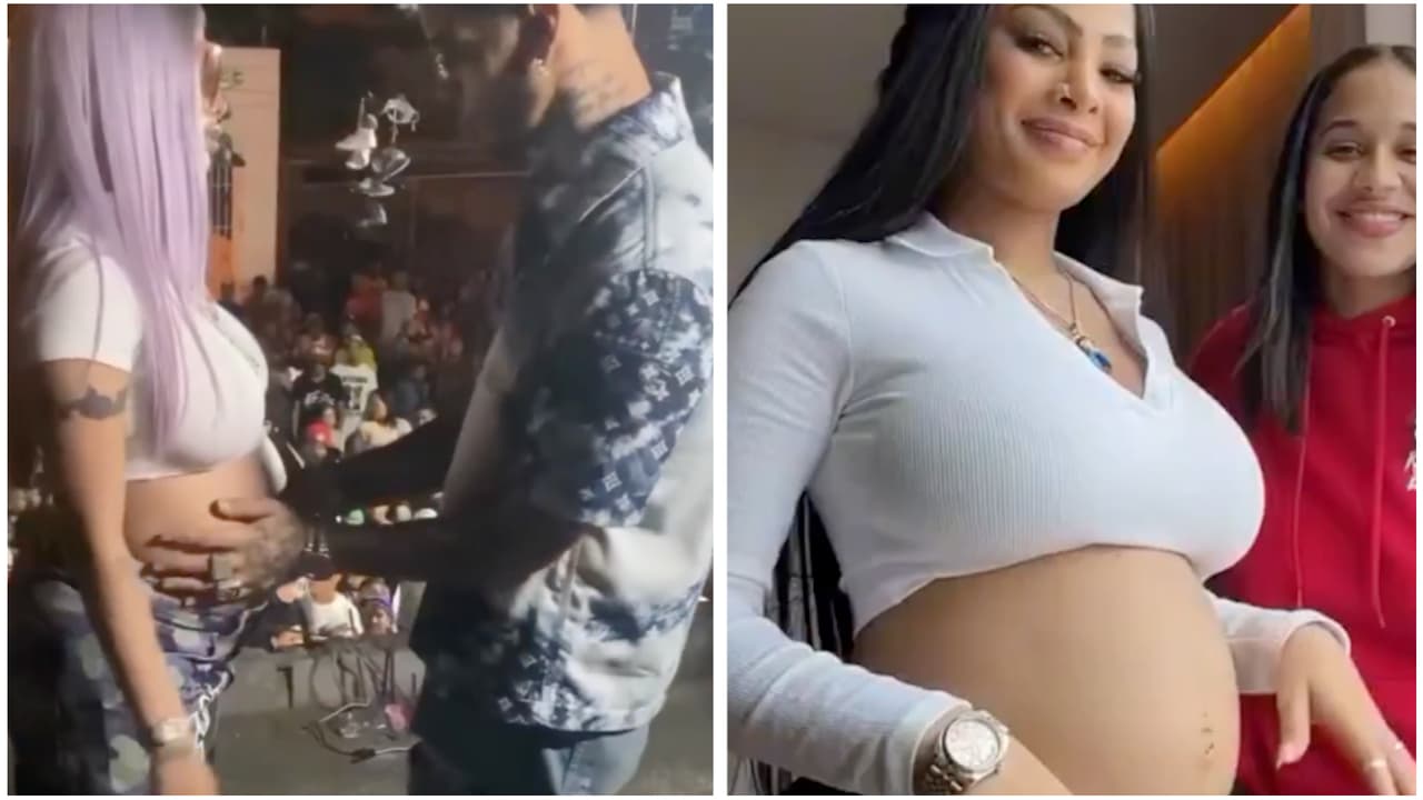 Yailin no cumple con su palabra y ya mostró la carita de la bebé que tendrá con Anuel