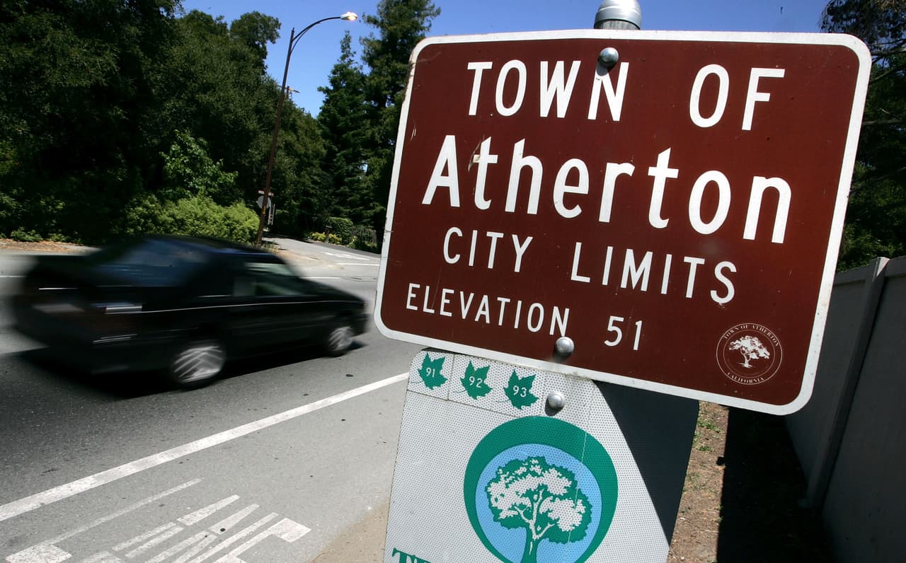 Atherton, en el norte de California, es una de las ciudades más afluentes del país.