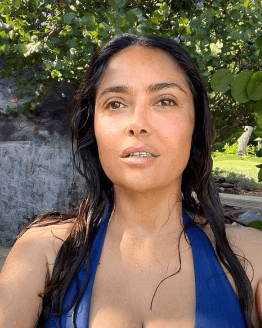 Salma Hayek sin maquillaje