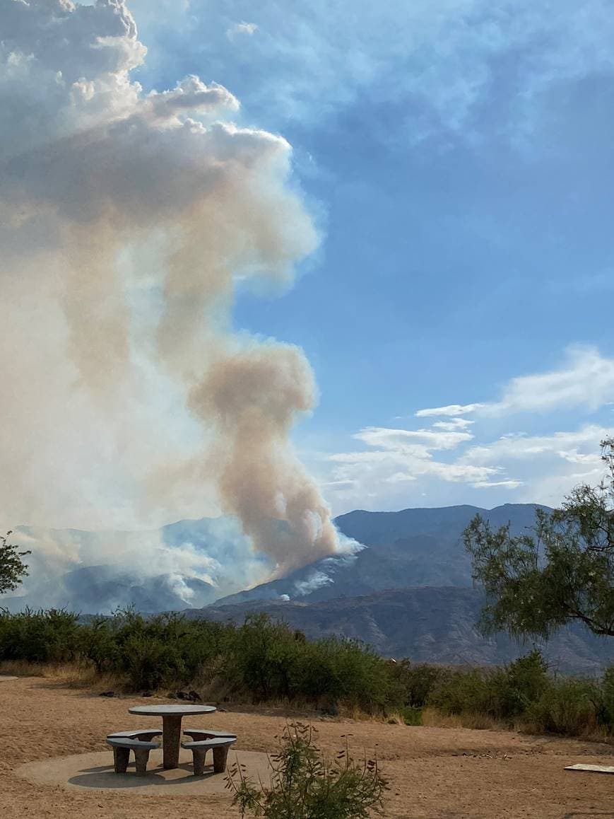 En el Twitter de la Red de Emergencias de Arizona están haciendo seguimiento al incendio. https://twitter.com/AzEIN