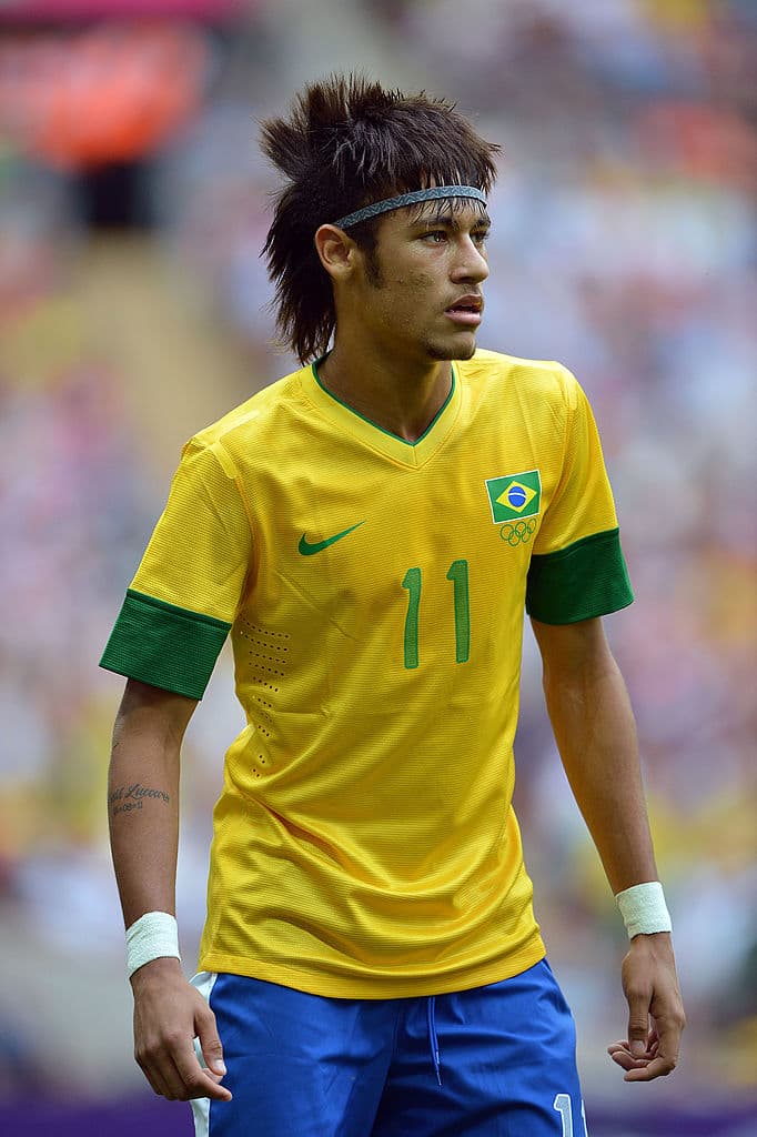 Para los Juegos Olímpicos de Londres 2011, su look era lacio.