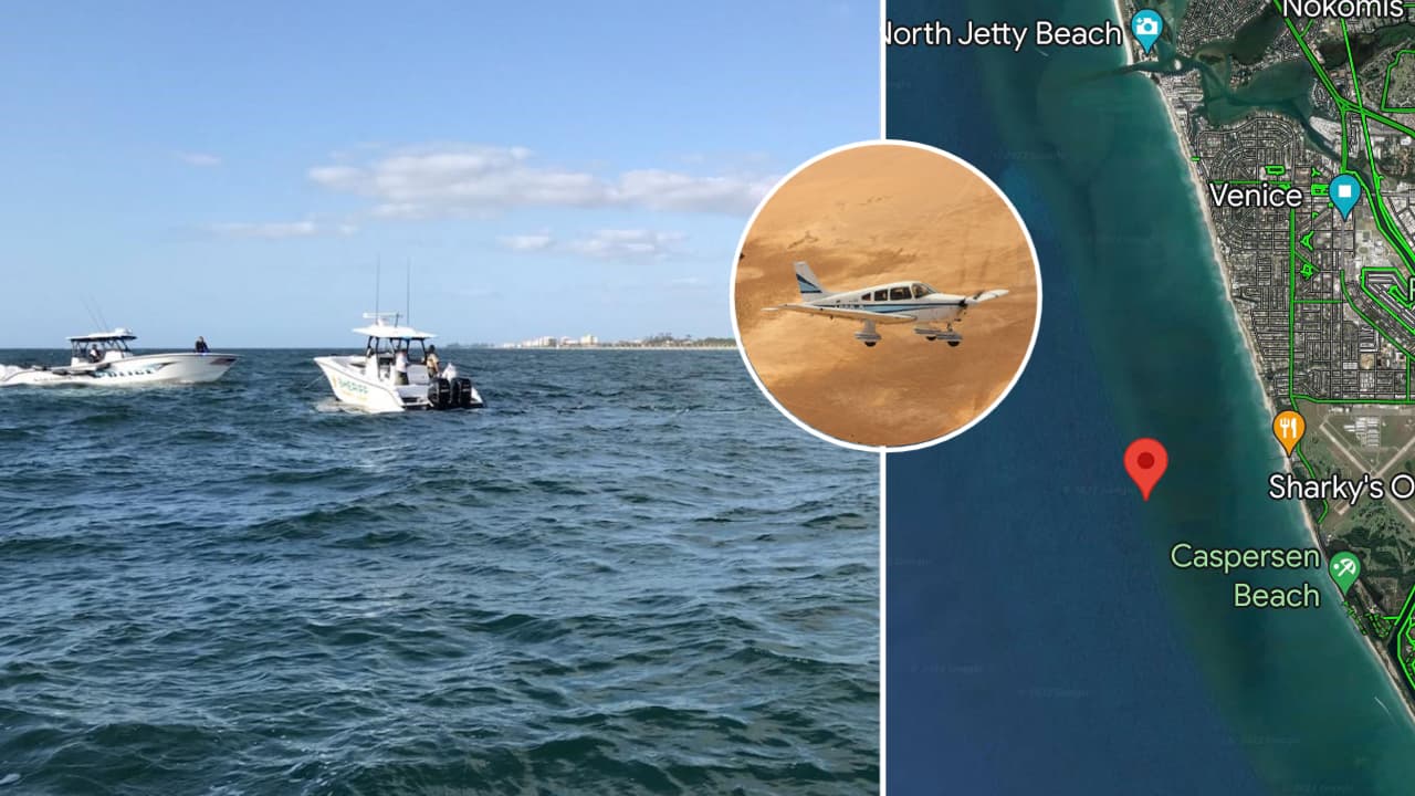 2 personas muertas y una desaparecida tras accidente de avioneta que salió de Venice a St. Petersburg