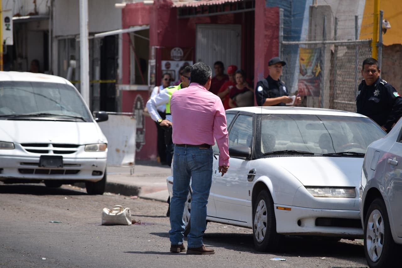 Lugar donde fue baleada Blanca Durán.