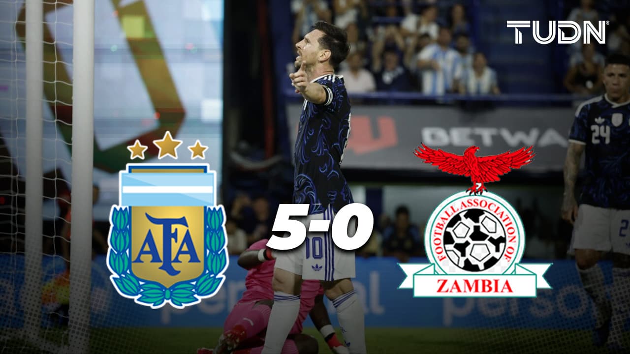 Argentina y Messi 'aplastan' a Zambia previo a la Copa del Mundo 2026