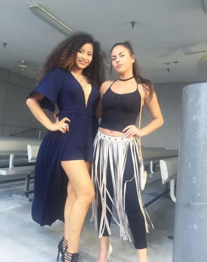 Con Megamy compartieron en el escenario y disfrutaron al máximo sentirse como divas en la grabación de su videoclip.