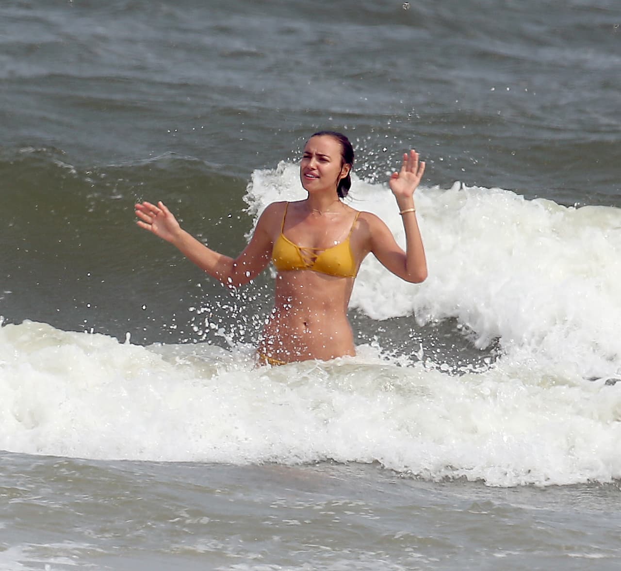 Irina como una sirenita.