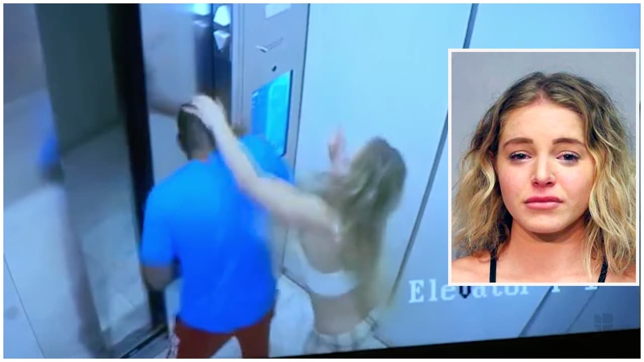 Modelo de OnlyFans de Miami fue captada en video golpeando a su novio y es acusada de asesinarlo