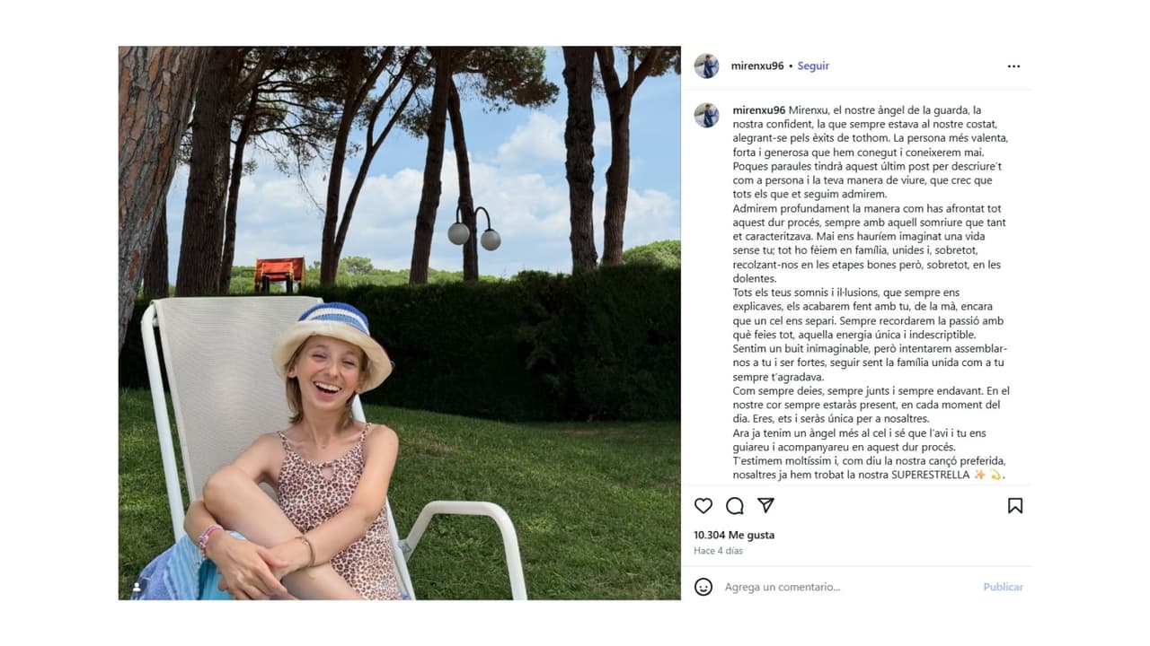 Así se informó la muerte de 'Mirenxu'.