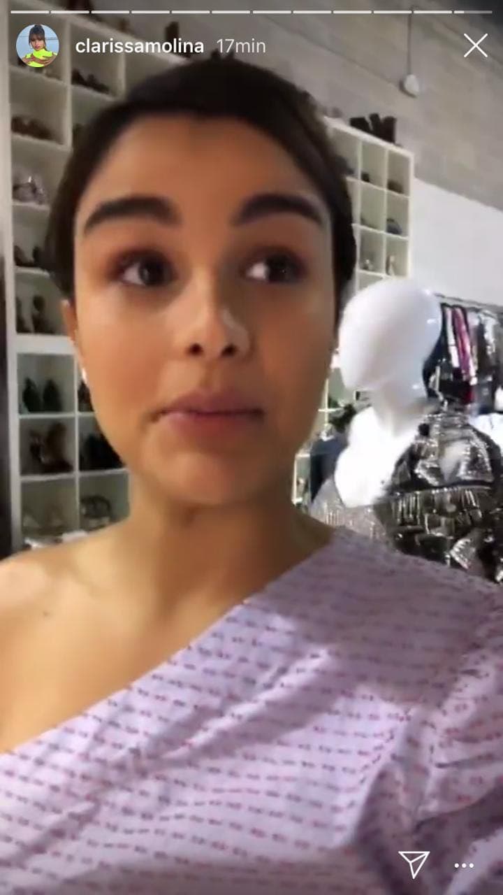 Con su nuevo color de pelo y toda la actitud, Clarissa llegó la mañana de este 15 de julio al estudio de Claudia Zuleta, su stylist personal, para conocer las propuestas.