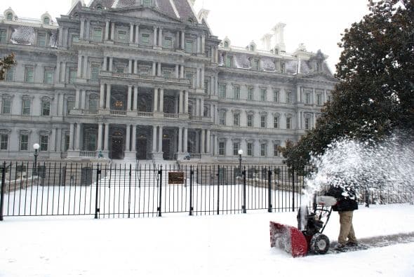La tormenta, que arribó la noche del domingo con una combinación de lluvia y hielo.