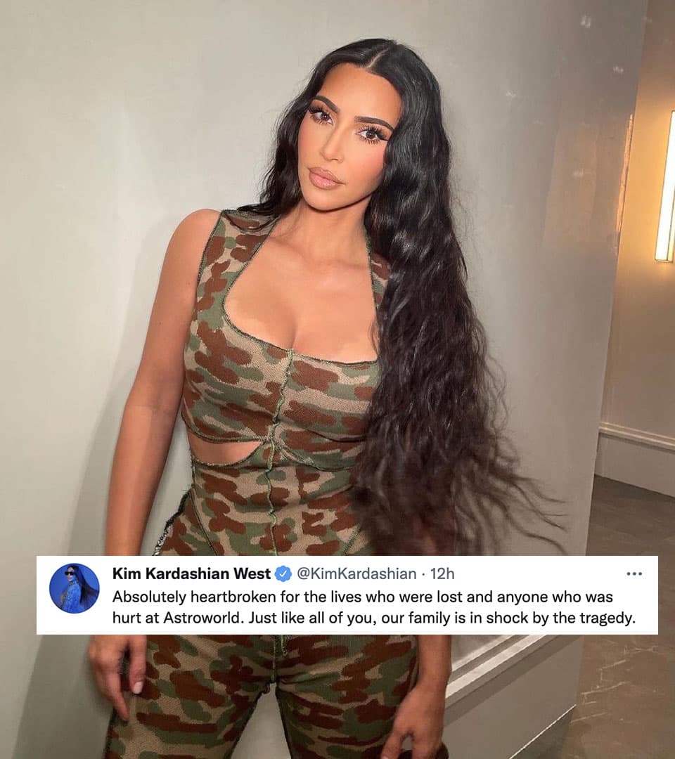En las últimas horas Kim Kardashian se refirió a lo sucedido por medio de sus redes sociales y se dejó ver “absolutamente desconsolada por las vidas que se perdieron”.