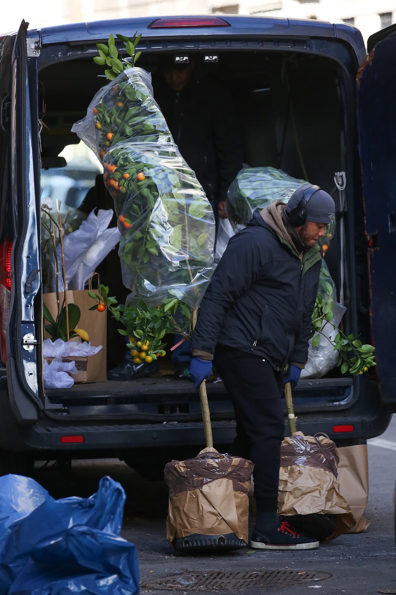 La decoración incluyó un naranjo, que en la cultura oriental simboliza prosperidad, felicidad y buena suerte.
<br>