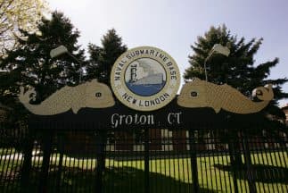 La puerta principal de la Base de submarinos de New London, en Gronton, Connecticut. (Imagen de archivo).