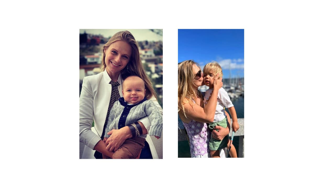 Santiago es el segundo hijo de la actriz.