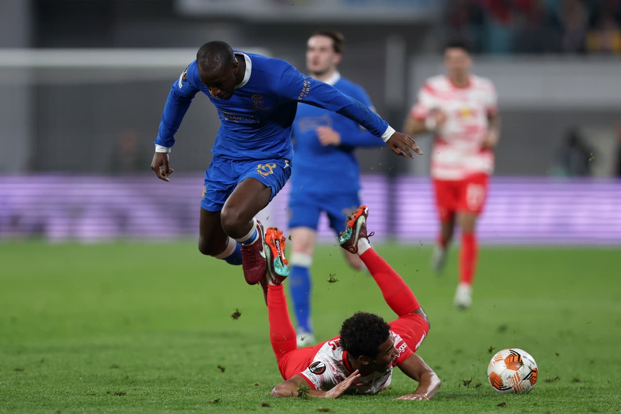 RB Leipzig se llevó una mínima ventaja ante Rangers en la Ida de la Semifinal de la UEFA Europa League.
