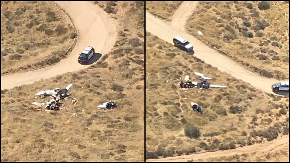 Una niña y tres adultos mueren al estrellarse una avioneta en el norte de Los Ángeles