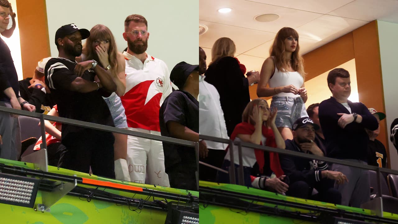 Taylor Swift pareció no creer el resultado del equipo de su novio.