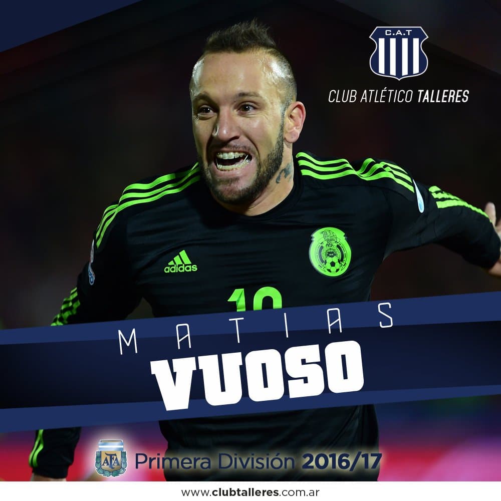 Matías Vuoso es nuevo jugador de Talleres de Córdoba