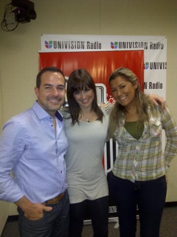 Luisa Fernanda en sus comienzos en la radio.