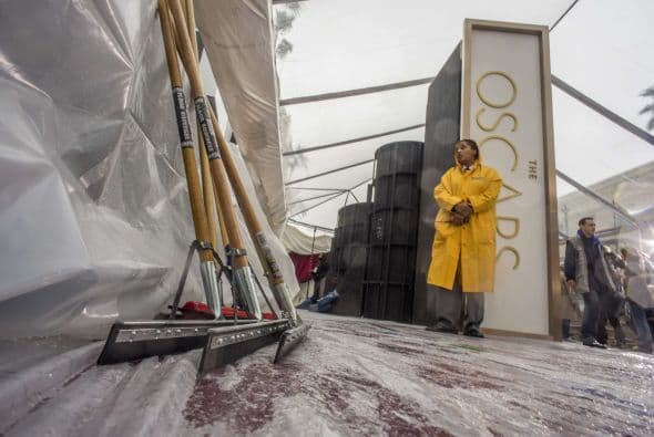 Los Oscars están a la vuelta de la esquina y entre la lluvia y las protestas de trabajadores del sindicato y una polémica réplica de la estatuilla de 8' pies, inspirada en la recien muerte del actor Phillip Seymour Hoffmann, han dado al evento una cara de la industria poco conocida por muchos.