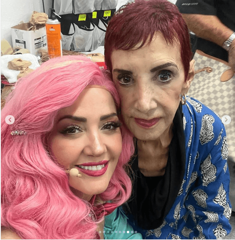 Andrea Legarreta despidió a su mamá con fotos del recuerdo