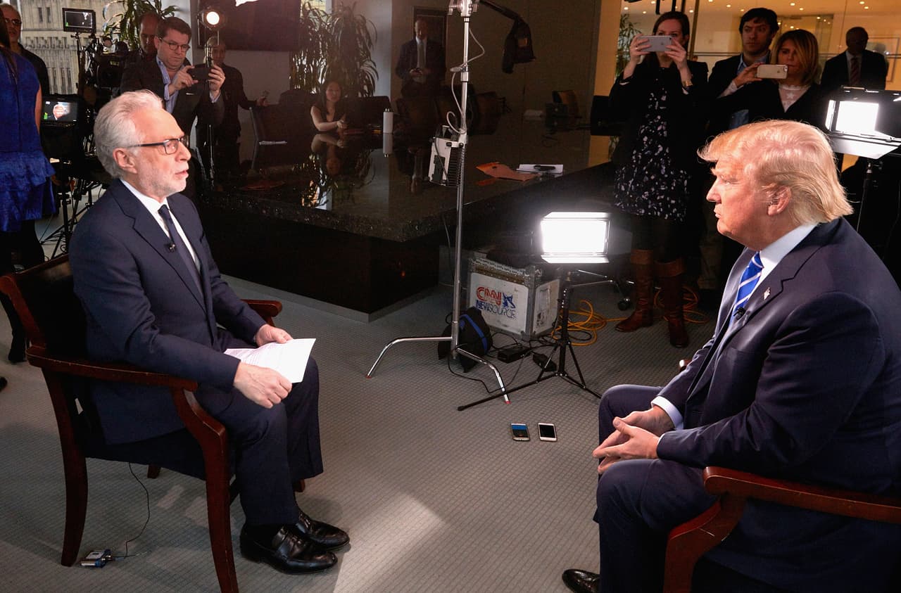 El periodista Wolf Blitzer de CNN el 6 de enero de 2016 en Nueva York.