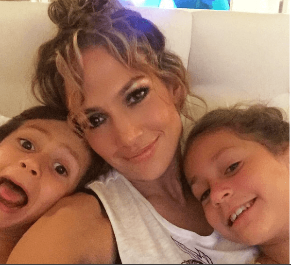 La selfie familiar es una de las que más le gustan.