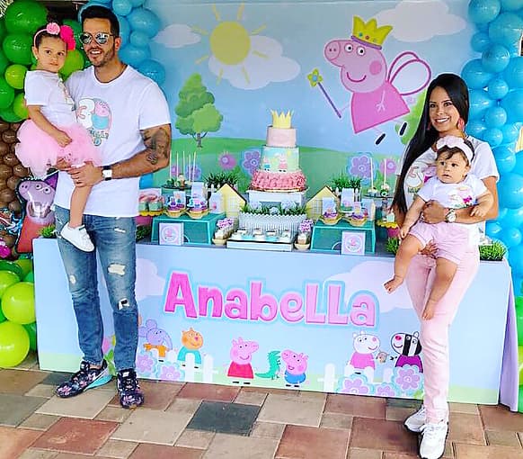 Hace un año también tuvieron un lindo festejo ambientado con los dibujos de 'Peppa Pig'.