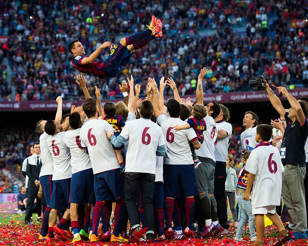 En el tercer puesto se encuentra Xavi Hernández, con 80 partidos de la fase regular de Champions, todos ellos con el Barça.