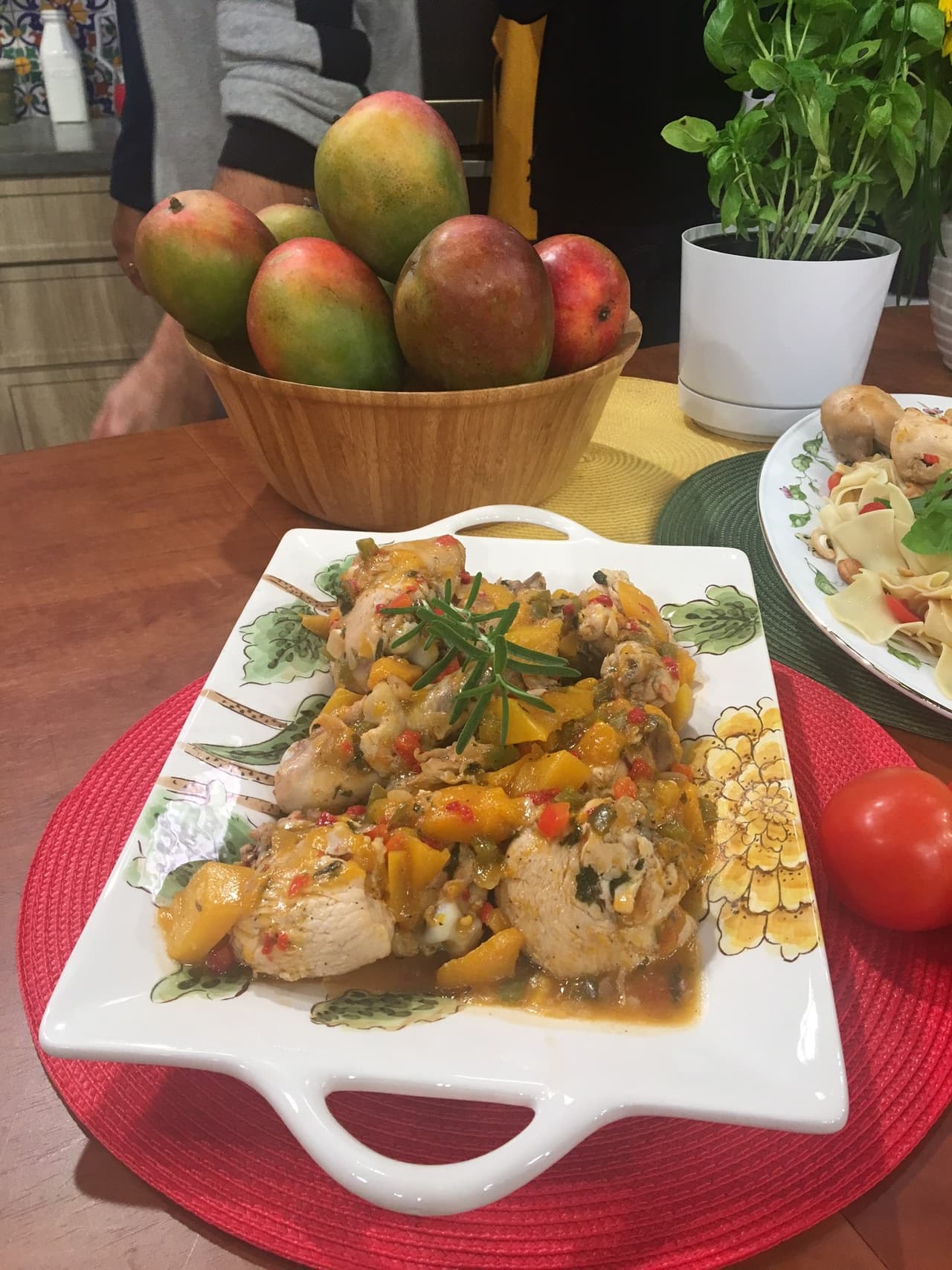 ¿Qué tal este pollo al mango?