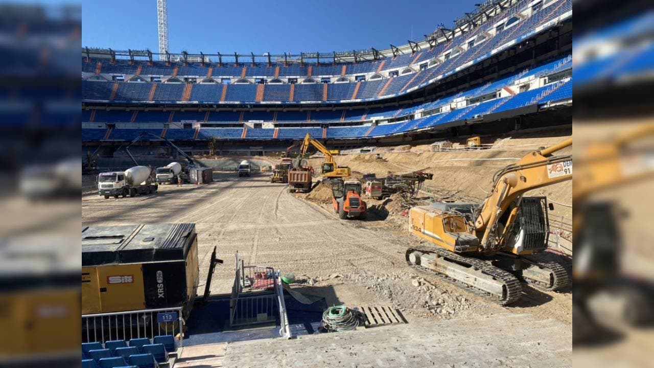 El mítico estado del Real Madrid se está renovando y estas son las últimas imágenes del proceso.