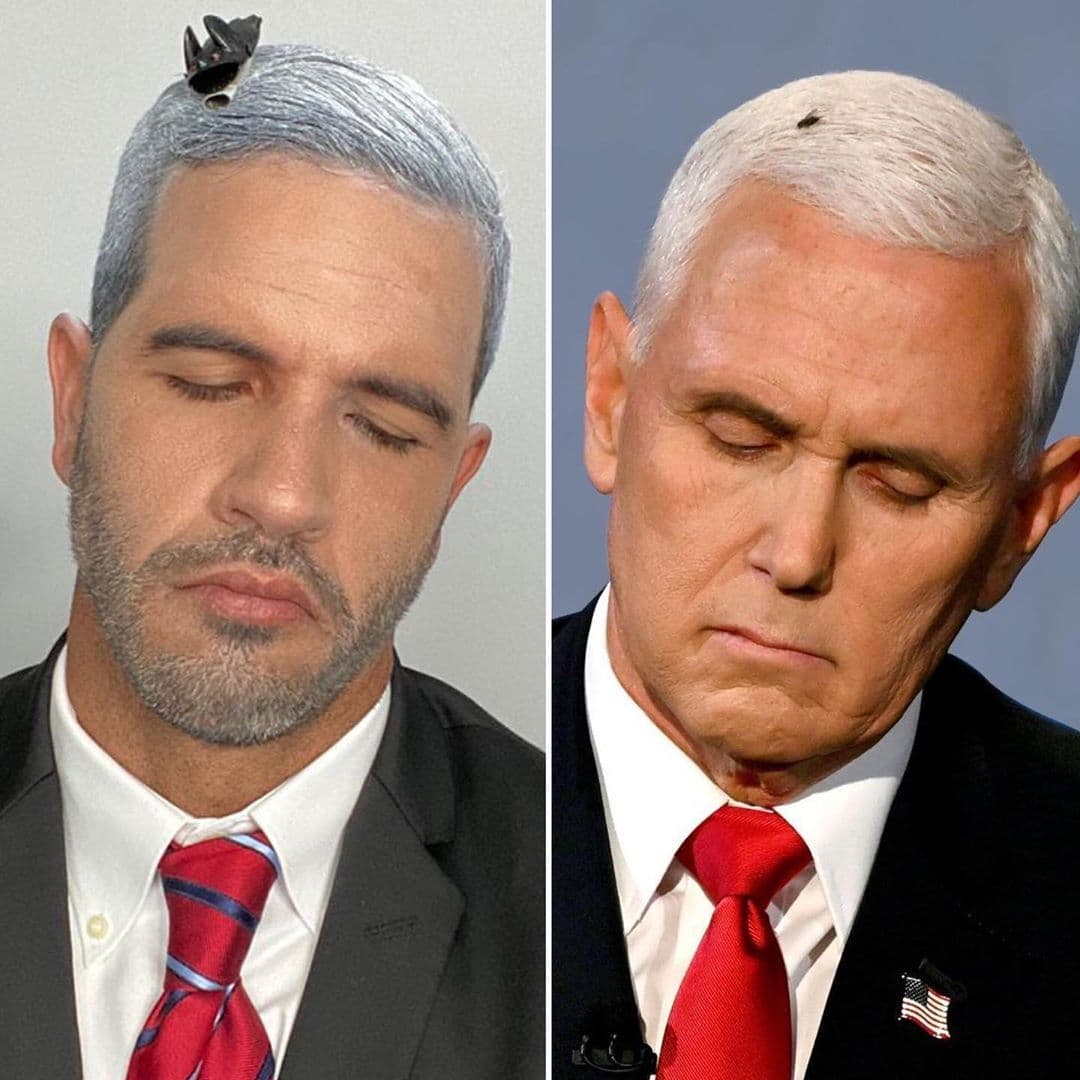 Y este año, Mike Pence le dio una idea muy divertida a Yisus, quien la replicó improvisando a la perfección con ayuda de un accesorio para el cabello sus hijitas. Te mostramos otras 
<a href="https://www.univision.com/shows/despierta-america/inspirate-para-tu-disfraz-de-halloween-con-las-ideas-faciles-y-en-tendencia-del-equipo-de-despierta-america-video">alternativas tan sencillas como originales</a>.