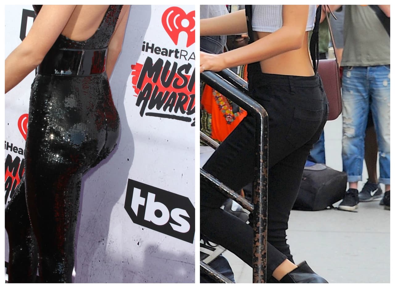 ¿Notas la diferencia? No es que sea un aumento exagerado, pero como ella es tan delgada, es evidente que se ayudó un poquito.