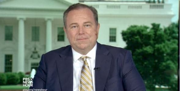 Christopher Ruddy reported that Trump is considering firing special counsel Robert Moeller on PBS Newshour, June 12, 2017