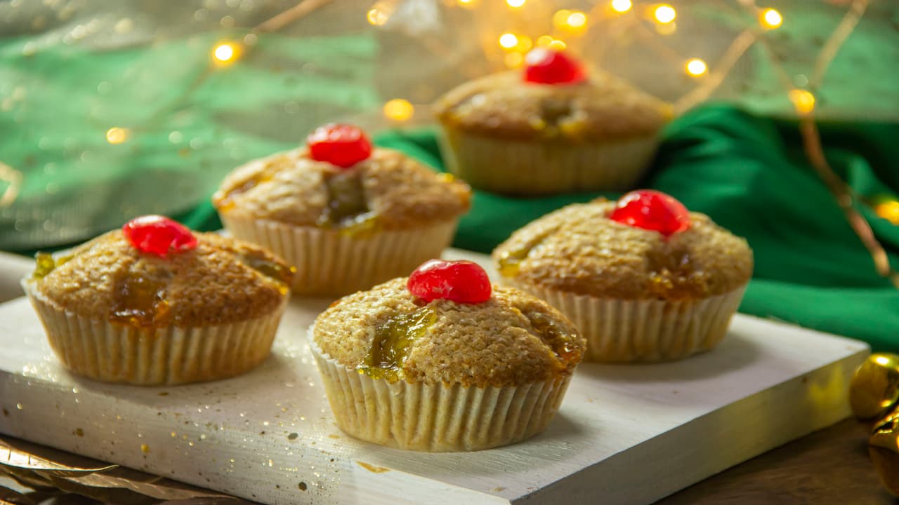 Cupcakes de rosca de reyes