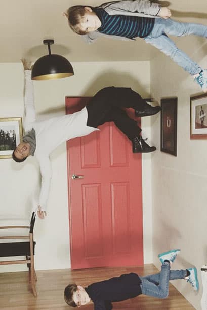 El cantante no pierde oportunidad de presumir lo bien que la pasa al lado de sus pequeños.