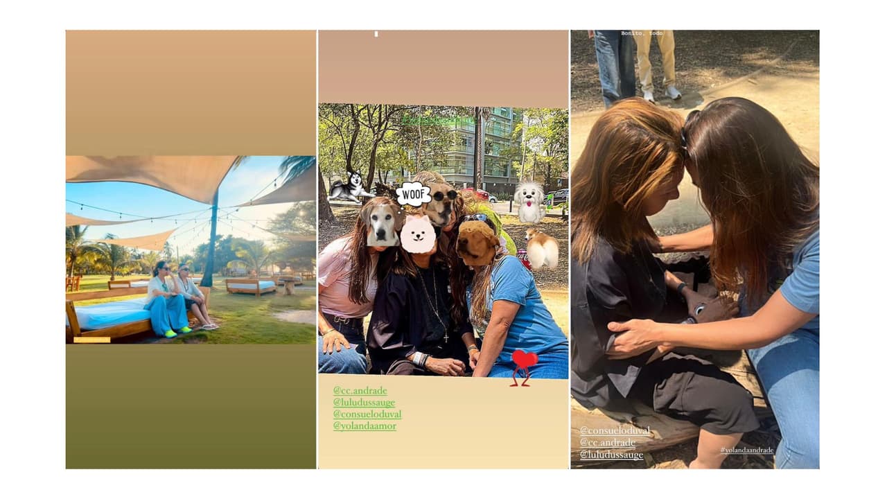 Así se dejó ver con su grupo de amigas.