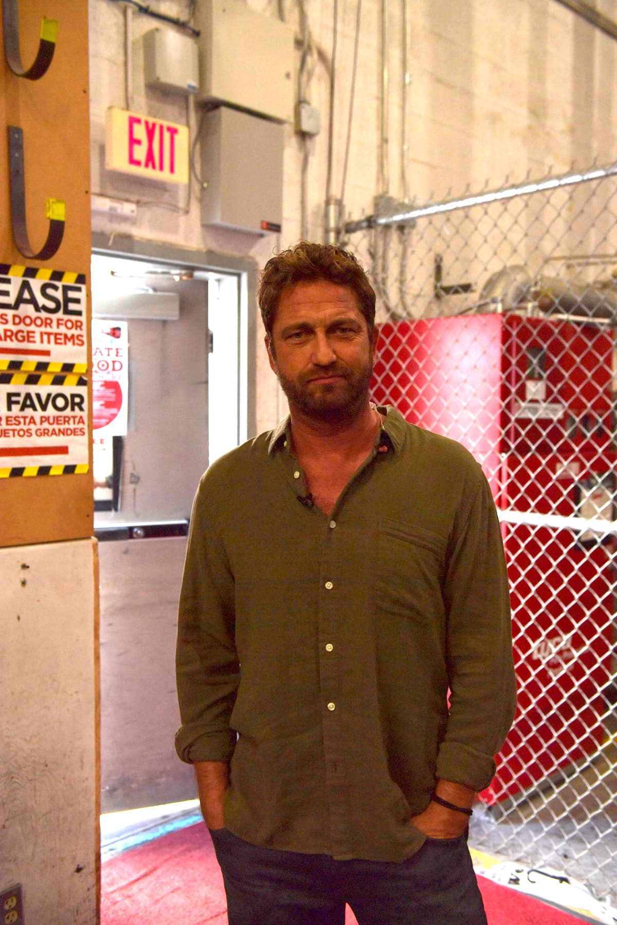 Gerard Butler regresó listo para presentar esta cinta de acción junto a sus compañeros de reparto.