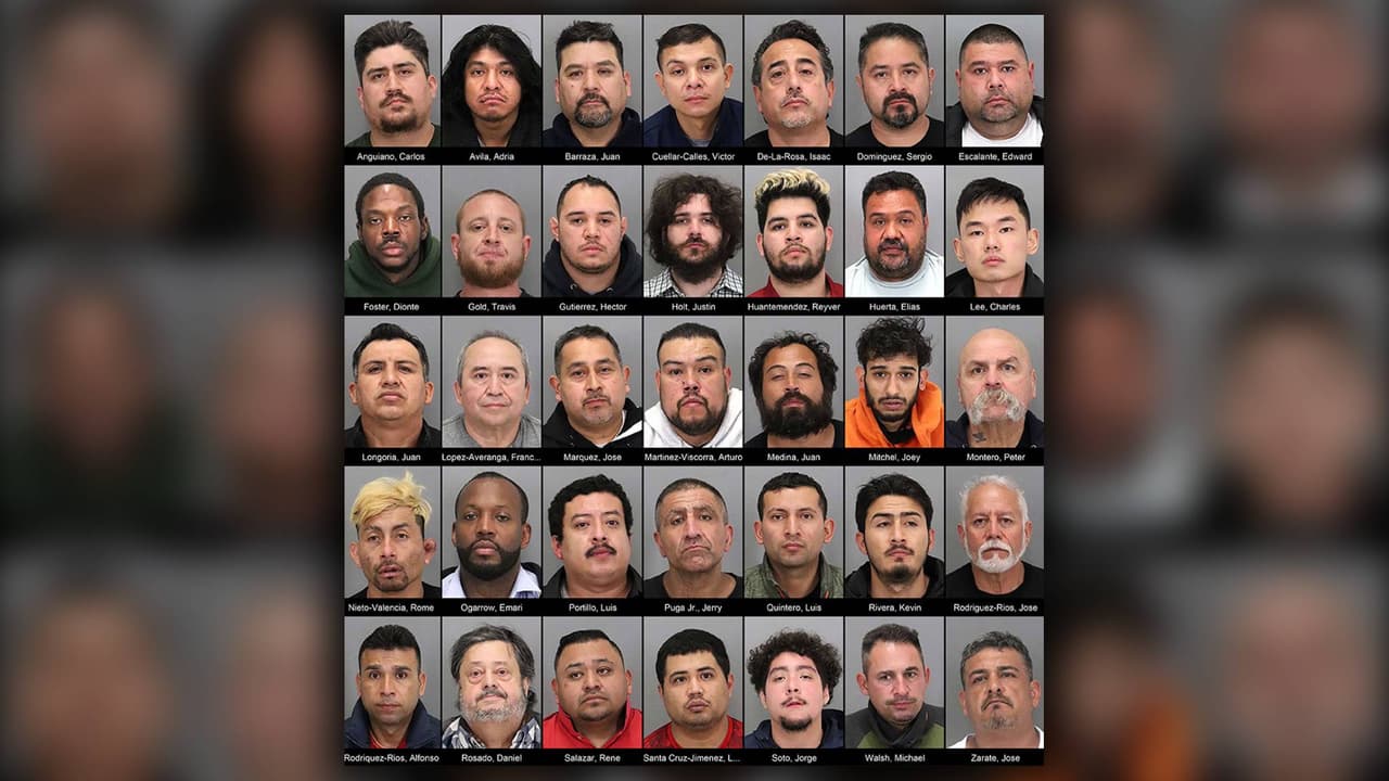 Megaoperativo en San José culmina con el arresto de 35 sospechosos de delitos sexuales, entre ellos violación de menores