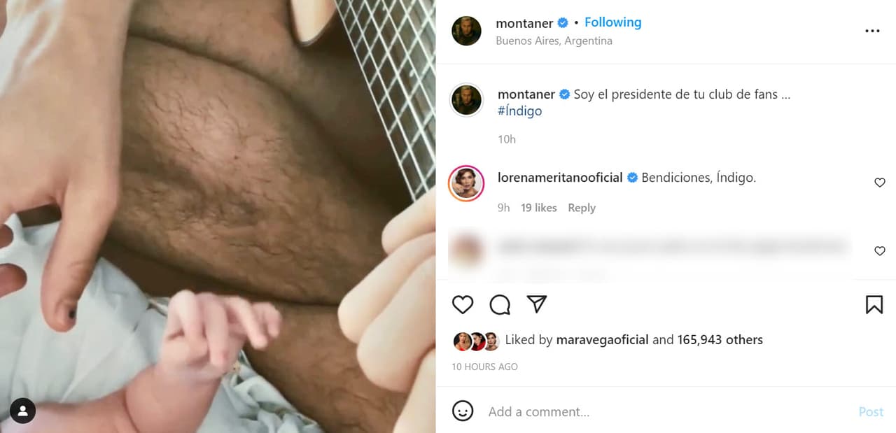 Mientras Camilo y Evaluna Montaner celebraron un año más de vida juntos, el veterano cantante se proclamó con esta imagen como
<b>"el presidente" del "club de fans" de su nieta.</b>