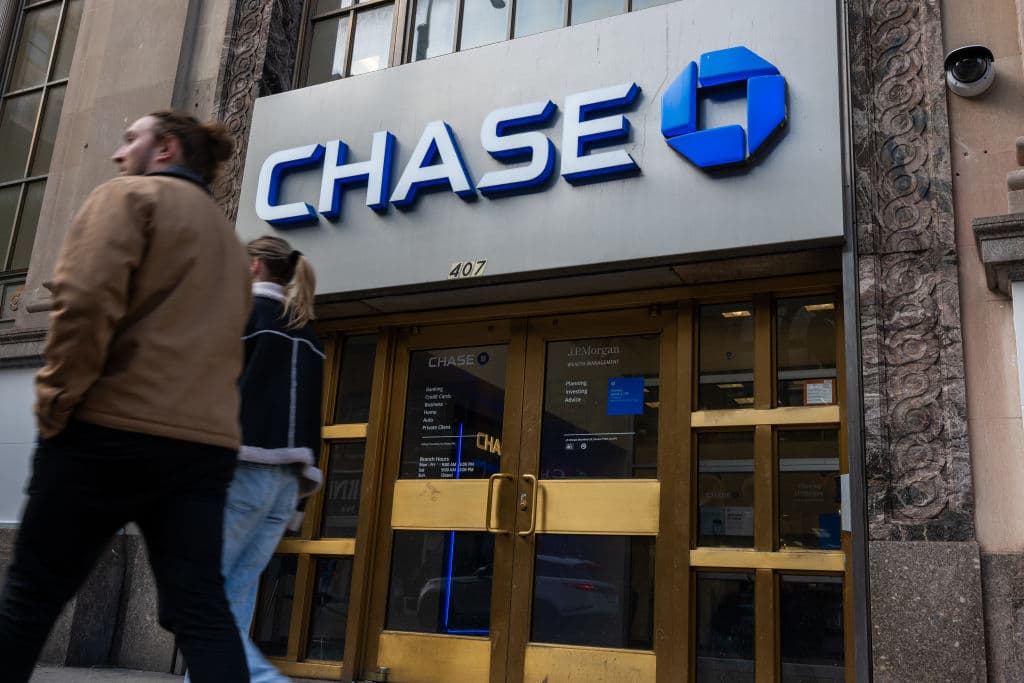 Una sucursal del banco Chase en Nueva York.