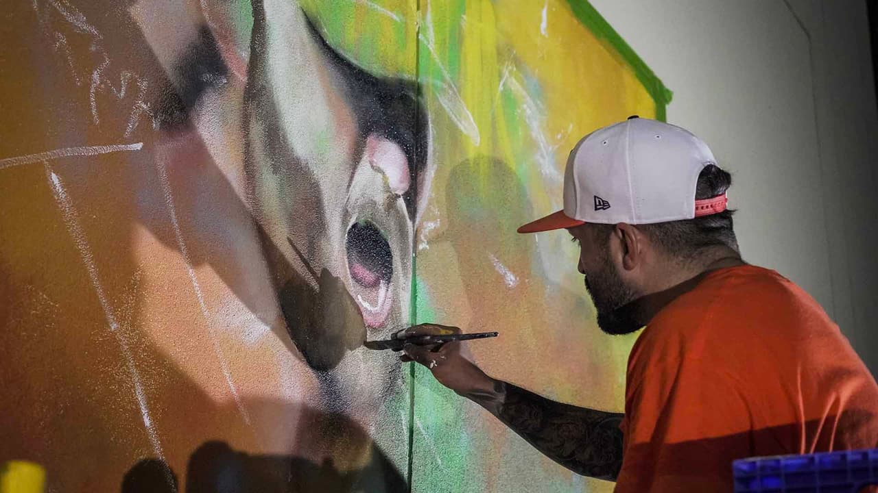 El quinto mural fue hecho por Franky Cardona.