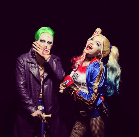 El 12 de noviembre de 2016 compartió esta imagen al lado de su entonces novio, Jorge Álvarez. En esa ocasión la pareja se inspiró en los personajes de la película 'Suicide Squad' para disfrazarse.