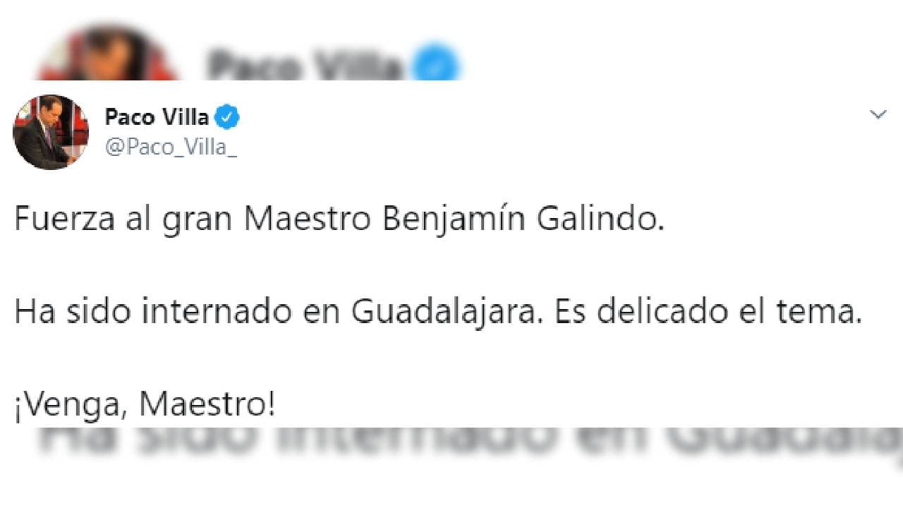Así reaccionó el mundo del futbol ante la reciente hospitalización de ‘El Maestro’, Benjamín Galindo.