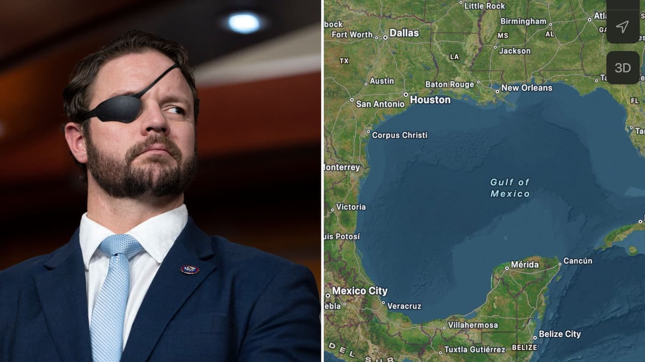 El congresista Dan Crenshaw pide que aparezca el nombre de Golfo de América en Apple Maps