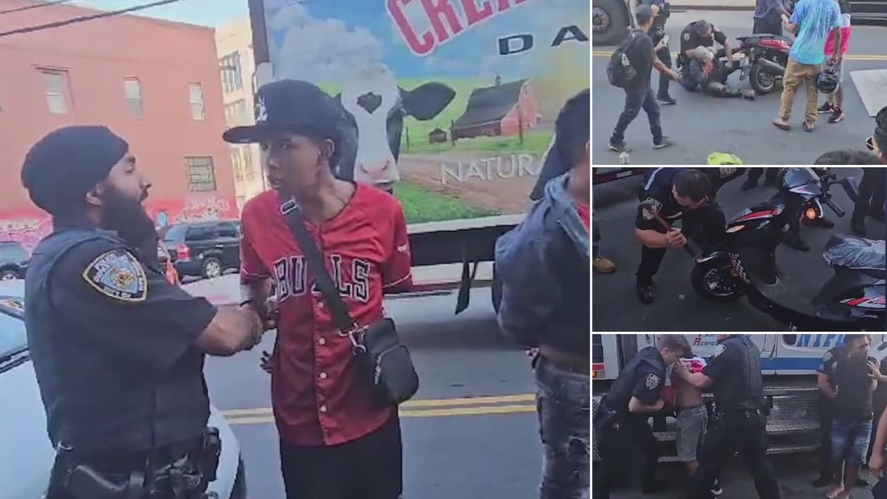 Operativo para decomisar motos afuera de refugio de Brooklyn termina con seis detenidos