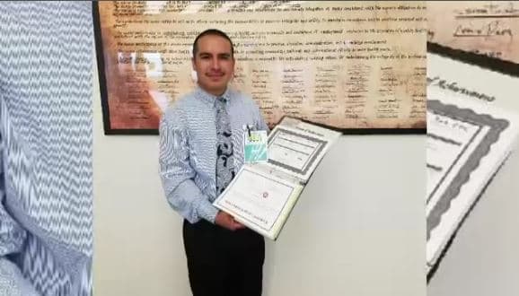 José Bello, estudiante del colegio comunitario de Bakersfield