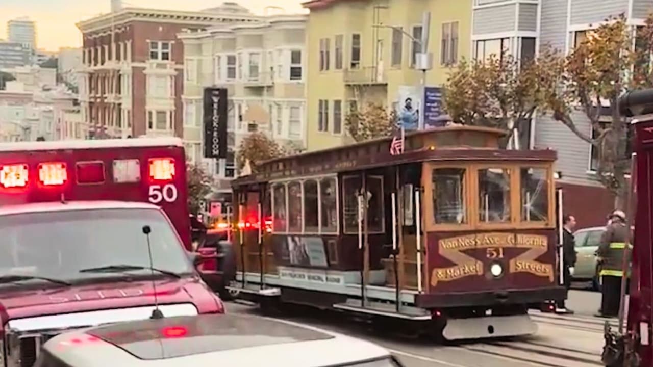 Reportan al menos 14 heridos tras un incidente en tranvía de San Francisco